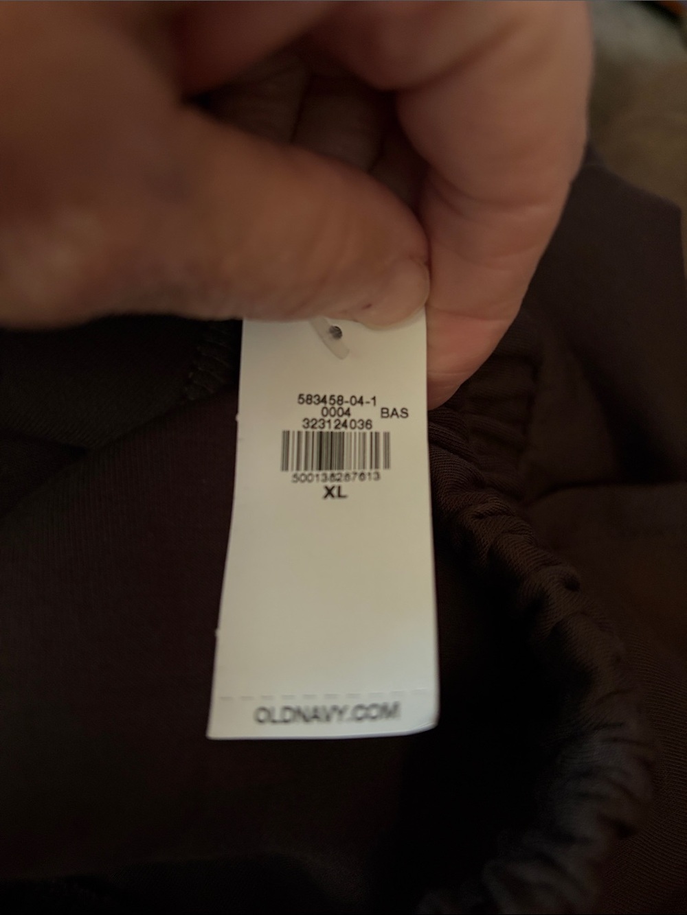 Old Navy High-Waisted Bounce Fleece Wide-Leg Sweatpants NWT XL Espresso Gorpcore - Picture 5 of 5